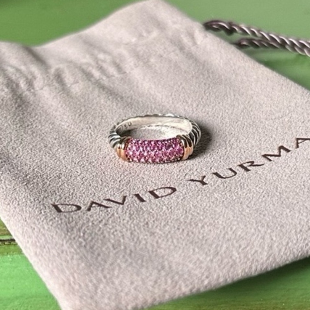 David Yurman Sapphire Cable Candy Metro Ring